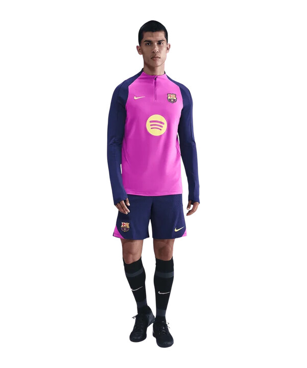 ljubičasta majica nike fc barcelona drill top f552