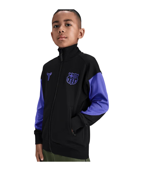 nike fc barcelona anthem jakna za djecu crna f010