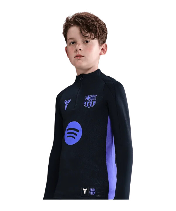 dječja majica nike fc barcelona prematch away 20252026 crna f011