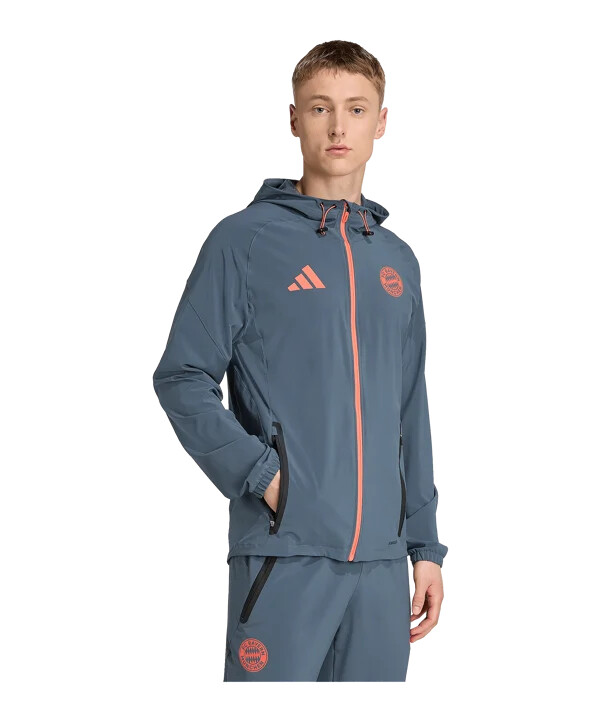 adidas fc bayern münchen tech putna jakna siva