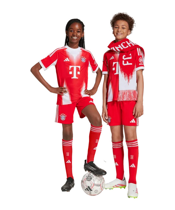 adidas fc bayern münchen domaće kratke hlače 2025.2026. dječje crvene
