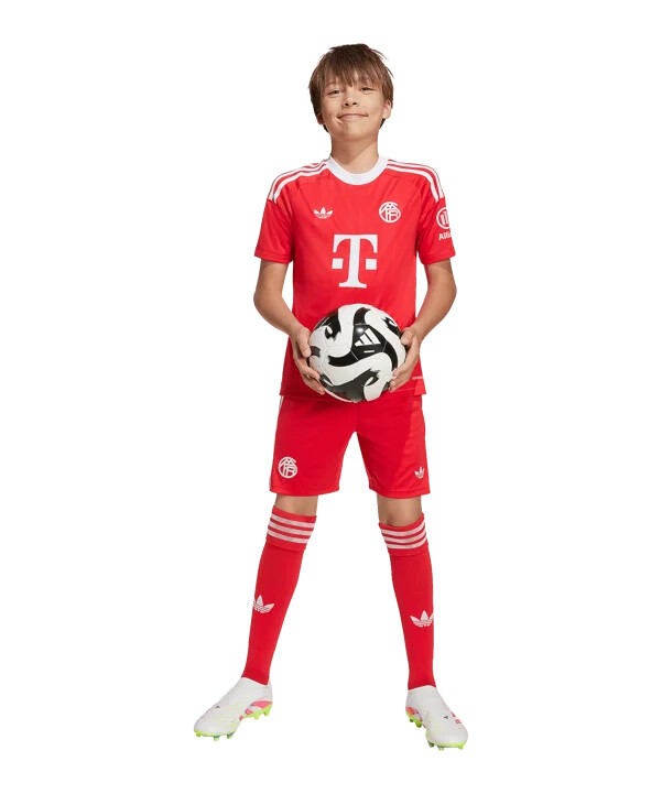 adidas fc bayern münchen vratarski dres 3. 2025.2026. dječji crveni