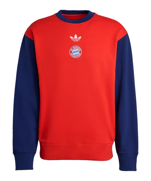 adidas fc bayern münchen lagana majica s kapuljačom crvene boje