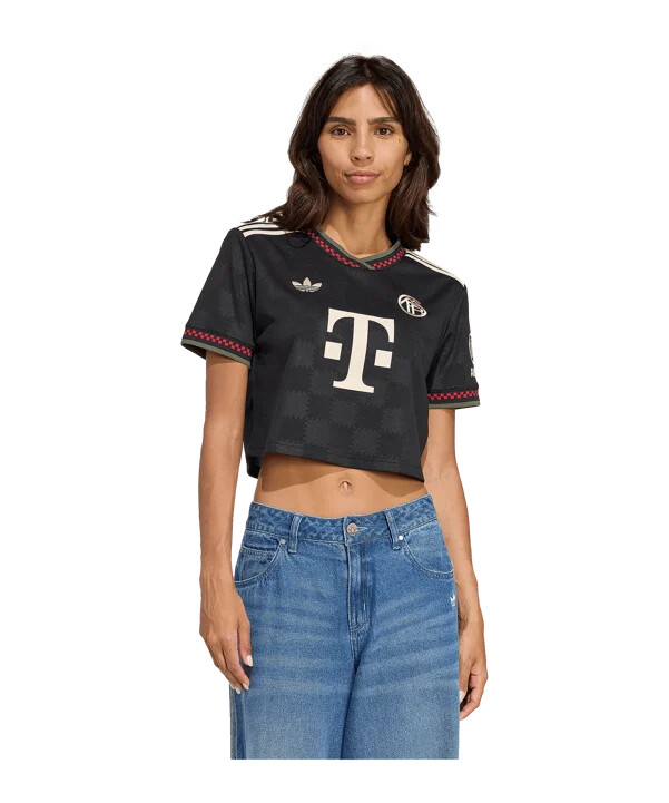 adidas fc bayern münchen skraćeni dres 3. 2025.2026. Ženski crni
