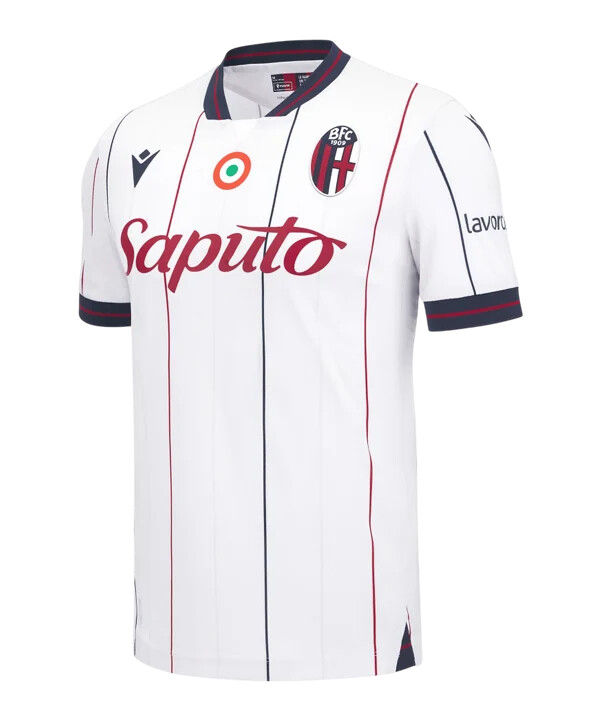 macron fc bologna gostujući dres 20252026 bijeli