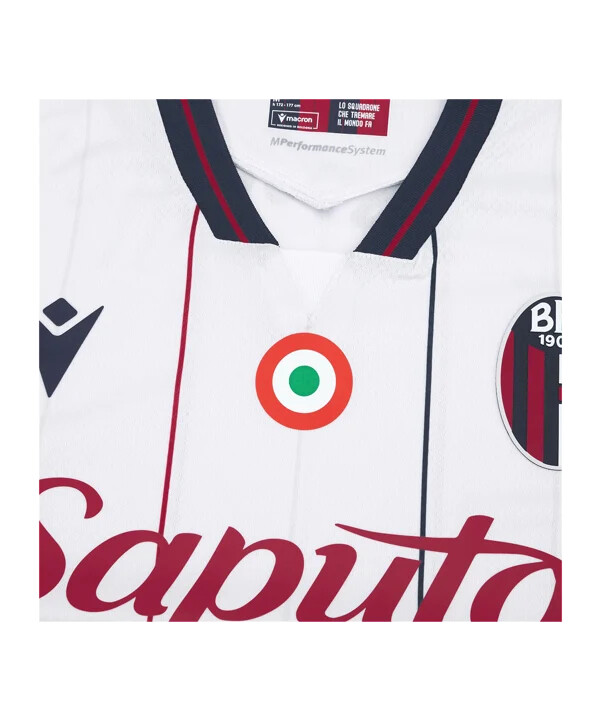 macron fc bologna gostujući dres 20252026 bijeli