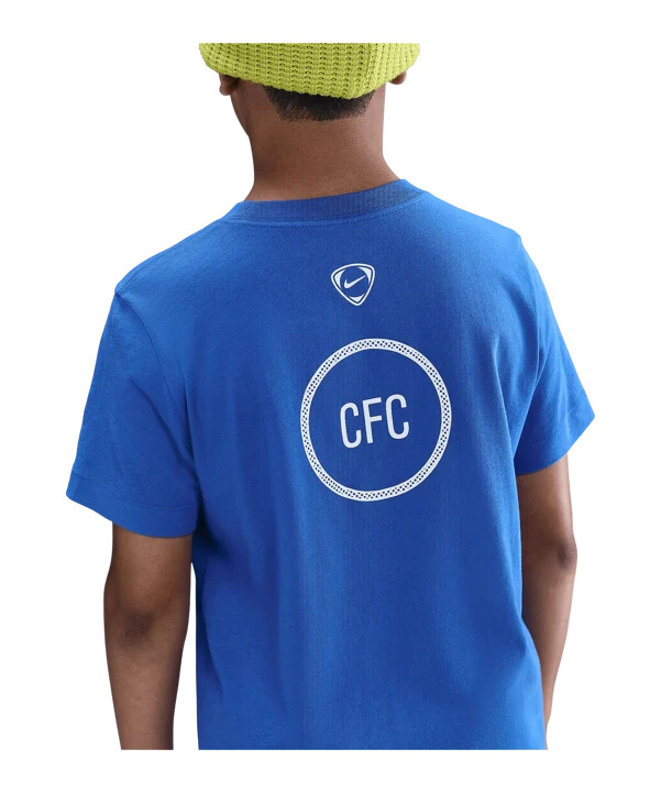 dječja majica kratkih rukava nike fc chelsea london t90 remix plava f480