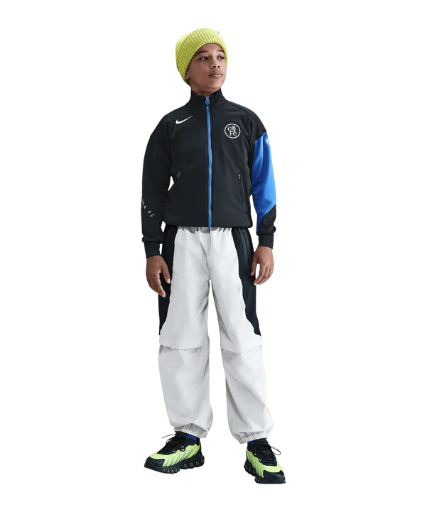 nike fc chelsea london jakna za trening za djecu crna f011