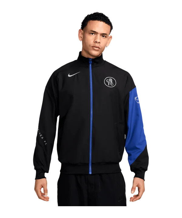 nike fc chelsea london jakna za trening crna f011