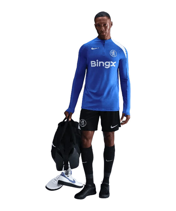 nike fc chelsea london strike kratke hlače crne f010