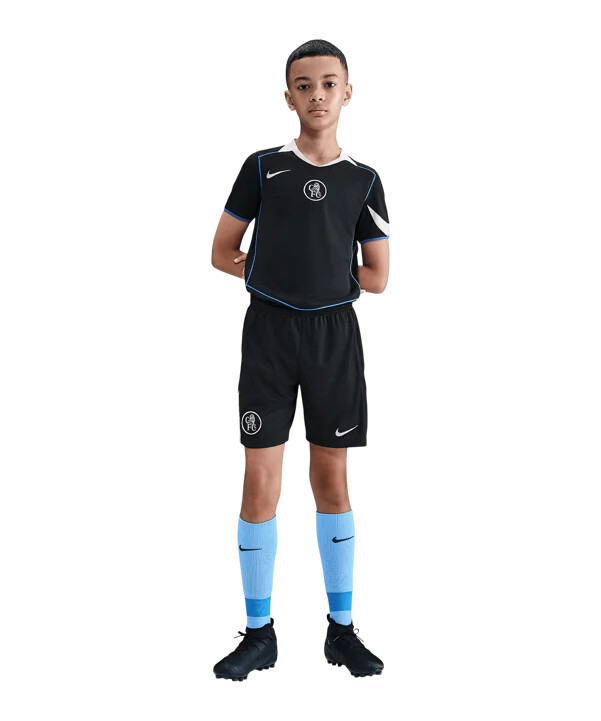 dječje kratke hlače nike fc chelsea london 3. sezona 2025.2026. crne f010