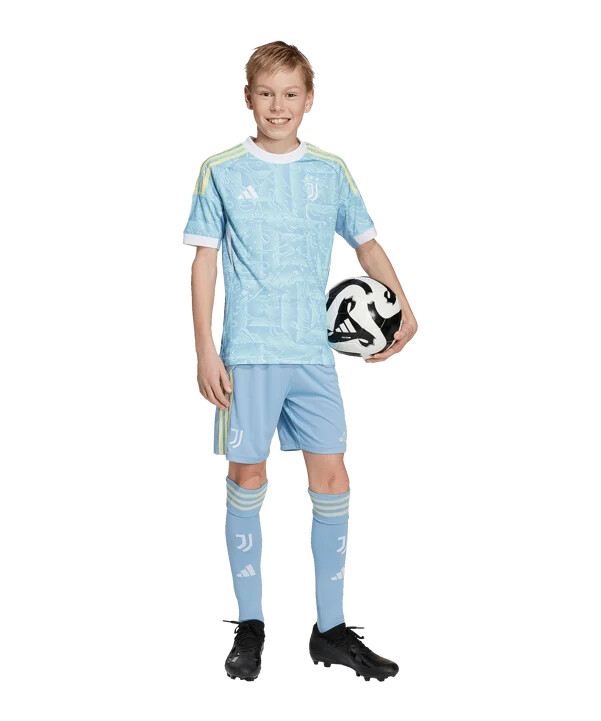 adidas juventus torino kratke gostujuće majice 20252026 dječje plave boje