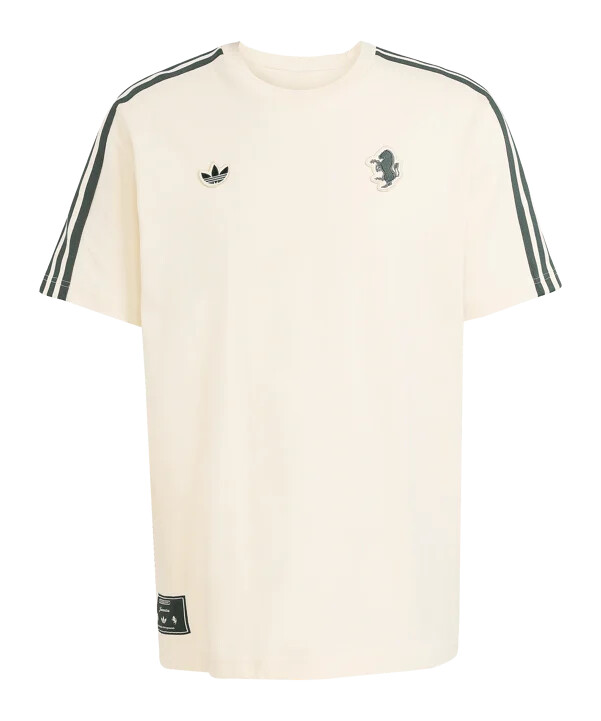 adidas juventus turin icon majica kratkih rukava bež boje