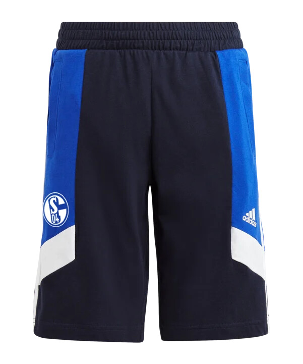 adidas fc schalke 04 kratke hlače s blokovima u boji za djecu plave