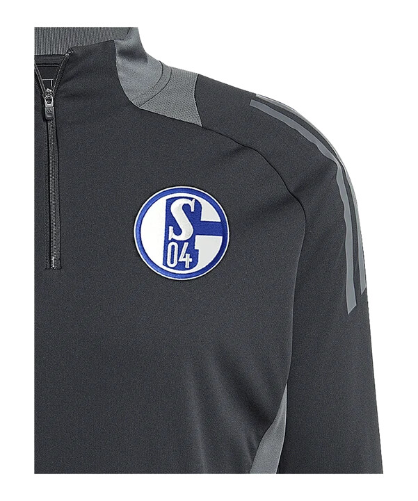 adidas fc schalke 04 majica s polu-zatvaračem crna