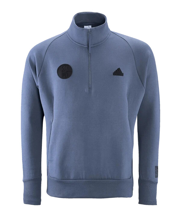 adidas fc schalke 04 zne hoodie grey blue