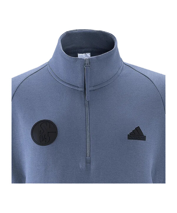 adidas fc schalke 04 zne hoodie grey blue