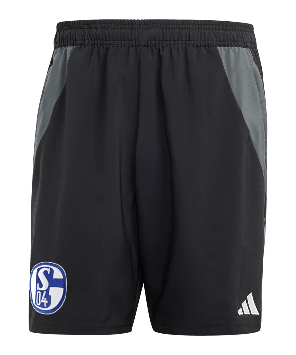 adidas fc schalke 04 kratke hlače crno-sive