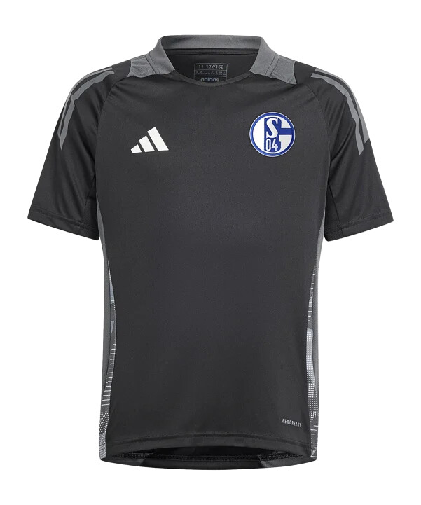 adidas fc schalke 04 tiro trening majica za djecu crna