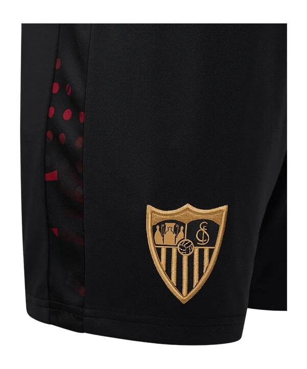 castore fc sevilla kratke majice 3. razred 20242025 dječje crne f010