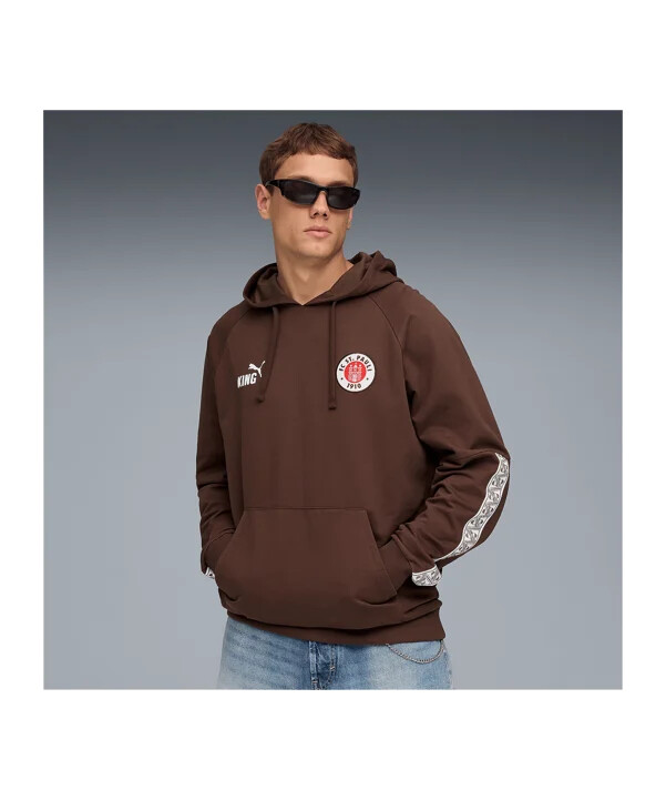 puma fc st. pauli king hoody smeđa f01