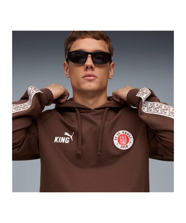 puma fc st. pauli king hoody smeđa f01