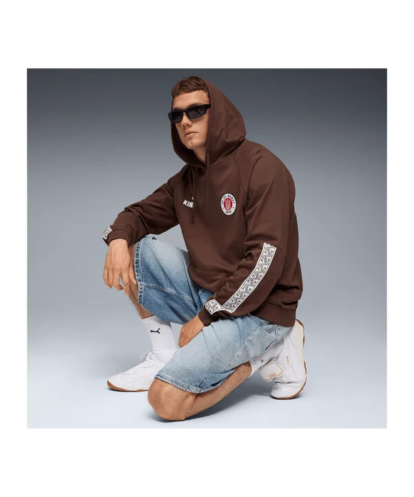 puma fc st. pauli king hoody smeđa f01