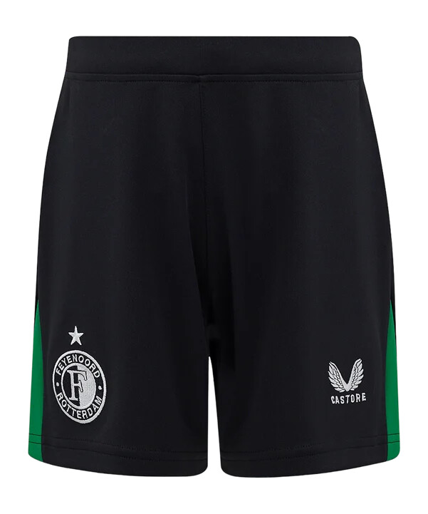 castore feyenoord rotterdam kratki gostujući dres 2024.2025. za djecu crni f010