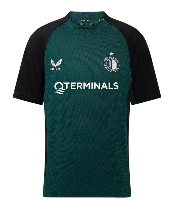 castore feyenoord rotterdam rise pro trenerska majica za djecu zelena f102