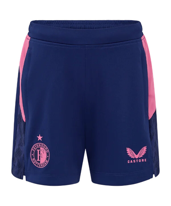 castore feyenoord rotterdam pletena kratka plava f163