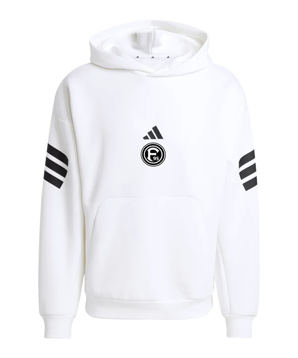 adidas fortuna düsseldorf majica s kapuljačom bijela