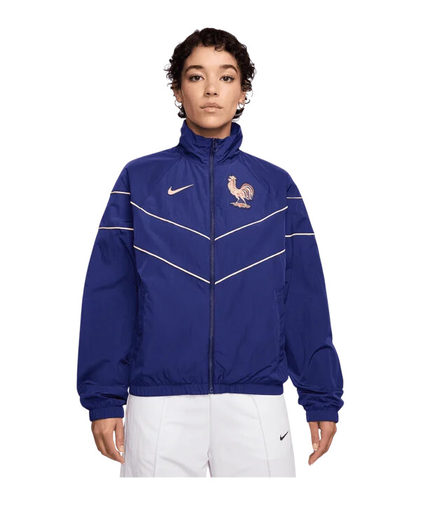 nike france tkana jakna za žene plava f492
