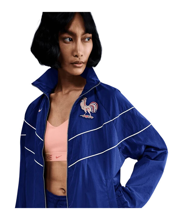 nike france tkana jakna za žene plava f492