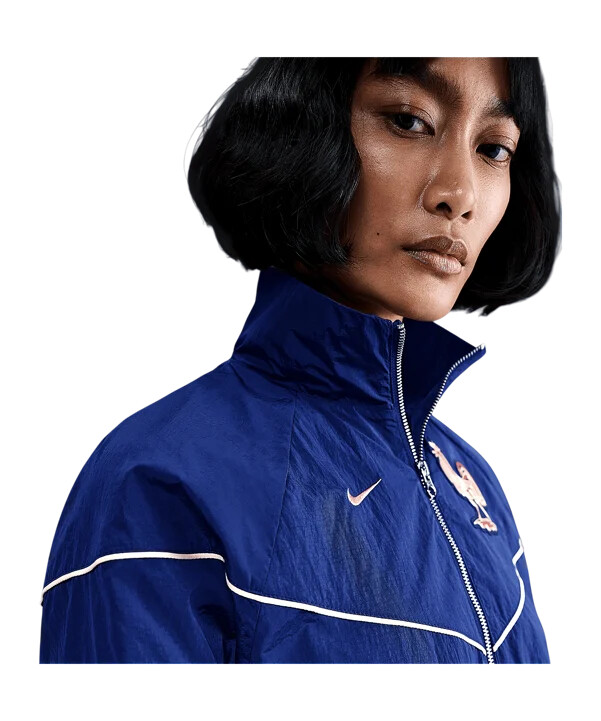 nike france tkana jakna za žene plava f492
