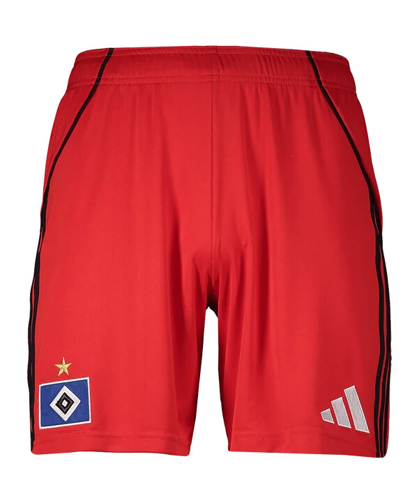 adidas hamburger sv kratke hlače za dom 20252026 crvene
