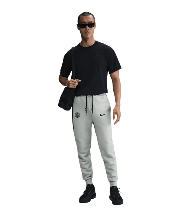 nike inter milan tech fleece hlače za trčanje sive f092