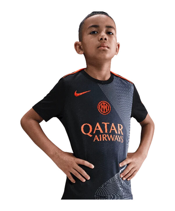 nike inter milan majica za trening za djecu crna f010