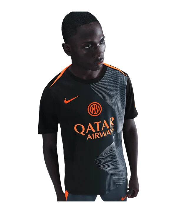 nike inter milan strike majica za trening crna f010