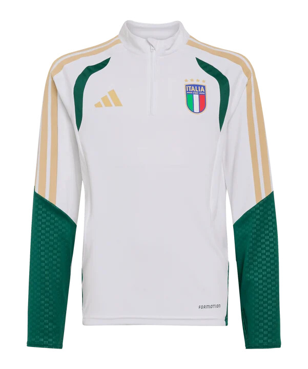 adidas italy trio training sweatshirt kids bijela