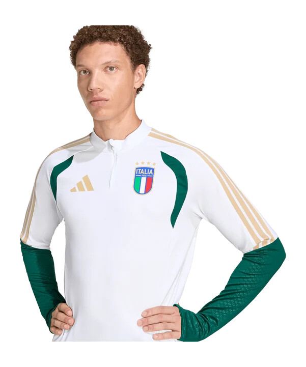 adidas italy trio training sweatshirt bijela