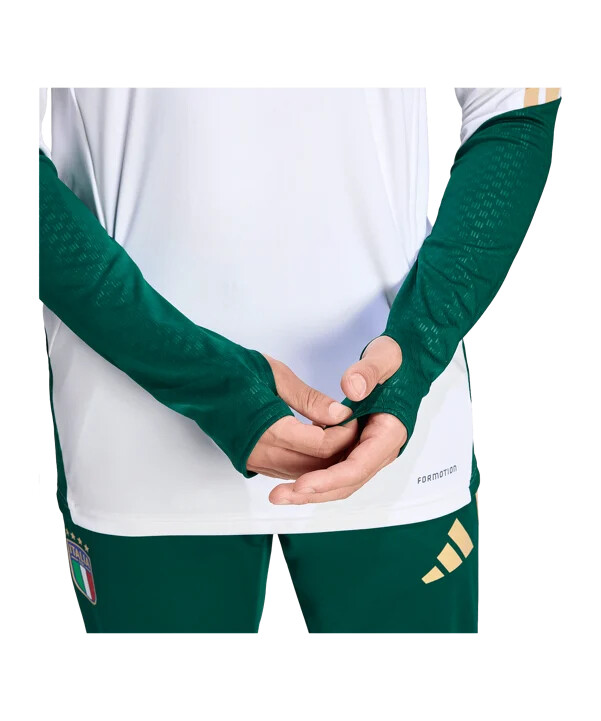 adidas italy trio training sweatshirt bijela