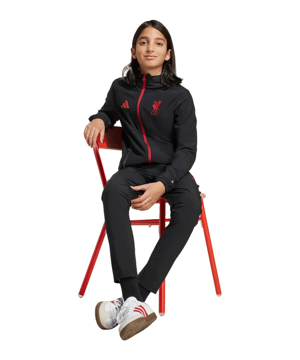adidas fc liverpool vic tech putne hlače za djecu crne boje