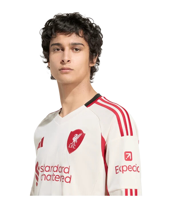 adidas fc liverpool gostujući dres dugih rukava 20252026 bijeli