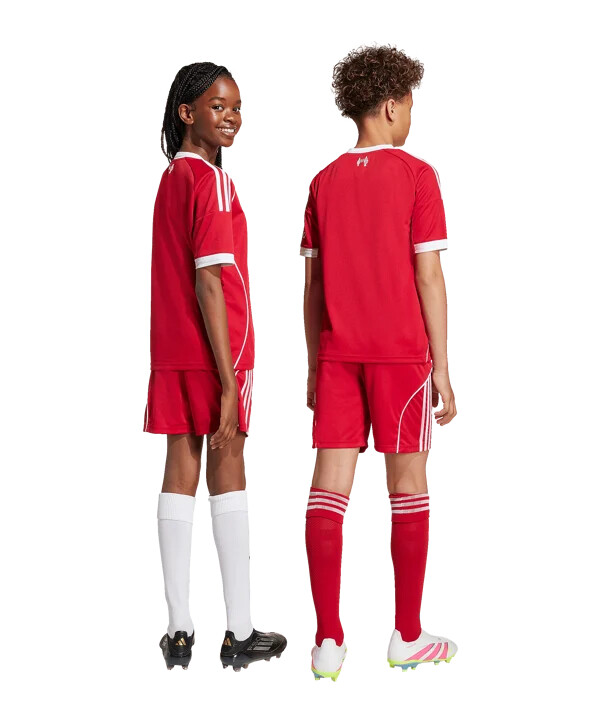 adidas fc liverpool kratke hlače home 20252026 dječje crvene