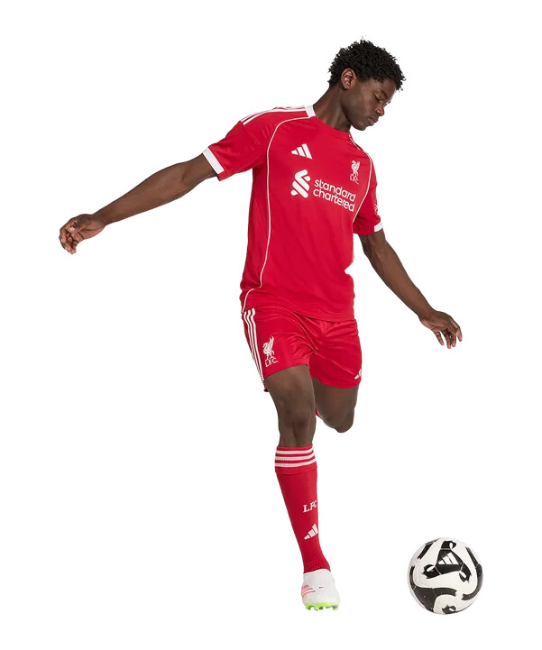 adidas fc liverpool kratke hlače za domaći 20252026 crvene boje