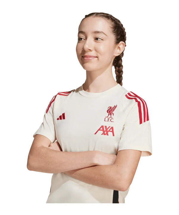 adidas fc liverpool tiro pamučna majica kratkih rukava za djecu bijela