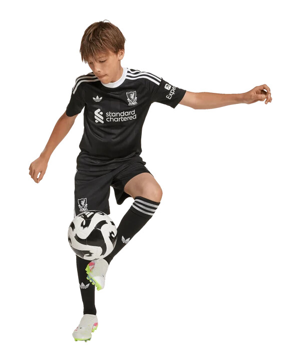 adidas fc liverpool vratarski dres 3. 2025.2026. dječji crni