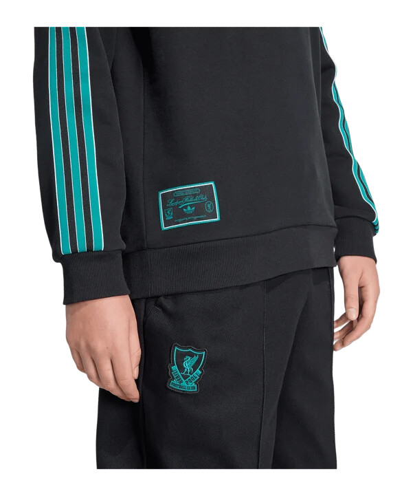 adidas fc liverpool icon majica s kapuljačom crna