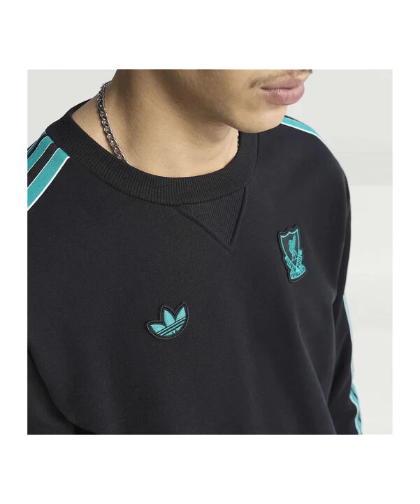 adidas fc liverpool icon majica s kapuljačom crna