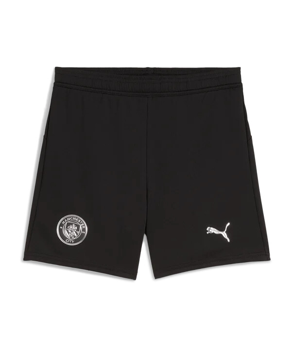 puma manchester city kratke hlače 20252026 dječje crne f02